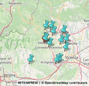Mappa Via Giovanni Battista Beccaria, 36078 Valdagno VI, Italia (10.52692)
