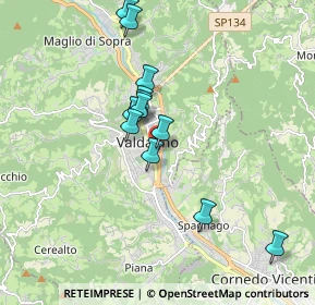 Mappa Via Giovanni Battista Beccaria, 36078 Valdagno VI, Italia (1.54333)