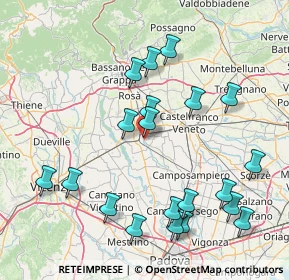 Mappa Via Confini di Onara, 35013 Cittadella PD, Italia (17.567)