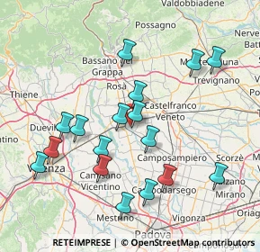 Mappa Via Confini di Onara, 35013 Cittadella PD, Italia (15.39)