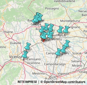 Mappa Via Confini di Onara, 35013 Cittadella PD, Italia (11.241)