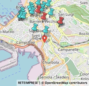 Mappa Via Giovanni Orlandini, 34144 Trieste TS, Italia (1.2415)