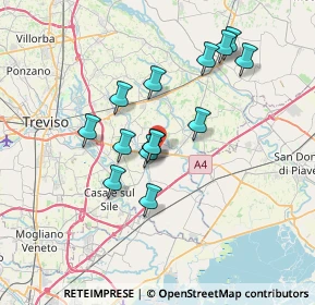 Mappa Via Giorgione, 31056 Roncade TV, Italia (6.06786)