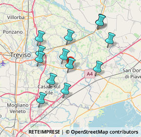 Mappa Via Giorgione, 31056 Roncade TV, Italia (7.04462)
