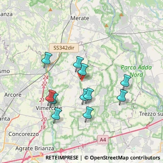 Mappa Vicolo Croce, 20886 Aicurzio MB, Italia (3.45273)