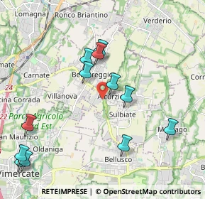 Mappa Via Padre Gustino Borgonovo, 20886 Aicurzio MB, Italia (2.245)