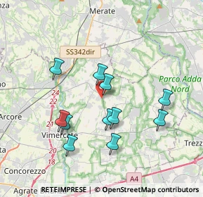 Mappa Via Padre Gustino Borgonovo, 20886 Aicurzio MB, Italia (3.42727)
