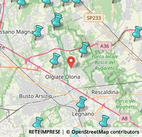 Mappa Via Madonna dell'Albero, 21055 Gorla Minore VA, Italia (6.7985)