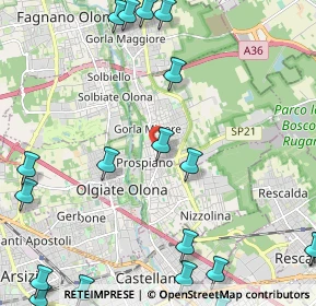 Mappa Via Madonna dell'Albero, 21055 Gorla Minore VA, Italia (3.22526)