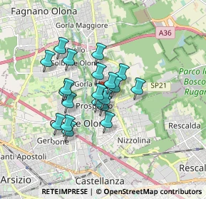 Mappa Via Madonna dell'Albero, 21055 Gorla Minore VA, Italia (1.2585)