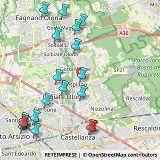 Mappa Via Madonna dell'Albero, 21055 Gorla Minore VA, Italia (2.8355)