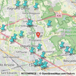 Mappa Via Madonna dell'Albero, 21055 Gorla Minore VA, Italia (2.901)