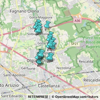 Mappa Via Madonna dell'Albero, 21055 Gorla Minore VA, Italia (1.2035)