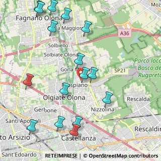 Mappa Via Madonna dell'Albero, 21055 Gorla Minore VA, Italia (2.54875)