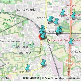 Mappa Via Milano, 20831 Seregno MB, Italia (0.9)