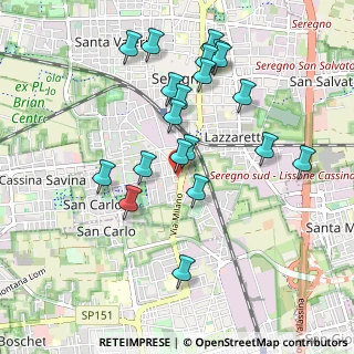 Mappa Via Milano, 20831 Seregno MB, Italia (0.9515)