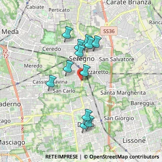 Mappa Via Milano, 20831 Seregno MB, Italia (1.66083)