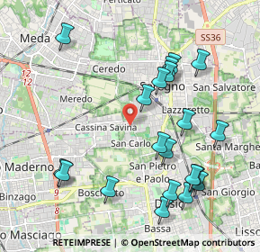 Mappa Via Ugo Betti, 20831 Seregno MB, Italia (2.191)