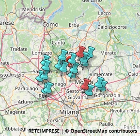 Mappa Via Ugo Betti, 20831 Seregno MB, Italia (10.0705)