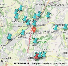 Mappa Via Pietro Mascagni, 20865 Usmate Velate MB, Italia (2.351)