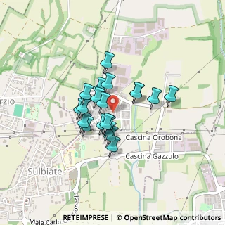 Mappa Via Giacomo Leopardi, 20884 Sulbiate MB, Italia (0.291)