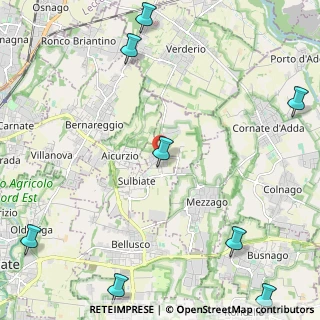 Mappa Via Giacomo Leopardi, 20884 Sulbiate MB, Italia (3.66364)