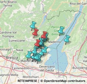 Mappa Via Strada Provinciale IV Tormini Barghe, 25079 Collio BS, Italia (9.8145)