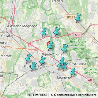Mappa Via Goito, 21057 Olgiate Olona VA, Italia (3.825)