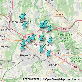 Mappa Via Goito, 21057 Olgiate Olona VA, Italia (3.202)