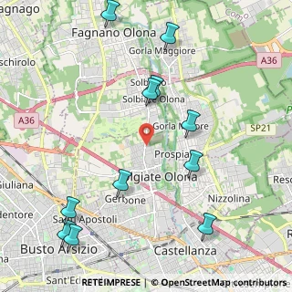 Mappa Via Goito, 21057 Olgiate Olona VA, Italia (2.51636)