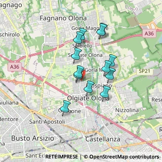 Mappa Via Goito, 21057 Olgiate Olona VA, Italia (1.44385)