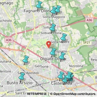 Mappa Via Goito, 21057 Olgiate Olona VA, Italia (2.69357)