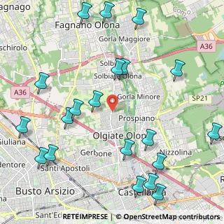 Mappa Via Goito, 21057 Olgiate Olona VA, Italia (2.723)