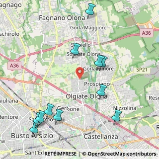 Mappa Via Goito, 21057 Olgiate Olona VA, Italia (2.52455)