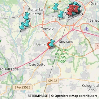Mappa Via Fratelli Chiesa, 24044 Dalmine BG, Italia (6.4485)
