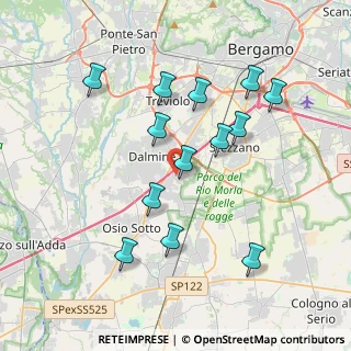 Mappa Via Fratelli Chiesa, 24044 Dalmine BG, Italia (3.70462)
