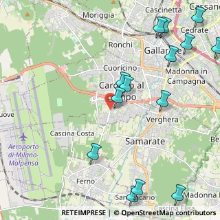 Mappa Via Isonzo, 21010 Cardano Al Campo VA, Italia (2.85857)