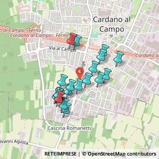 Mappa Via Isonzo, 21010 Cardano Al Campo VA, Italia (0.3715)