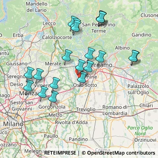 Mappa Via Francesco Nullo, 24040 Filago BG, Italia (16.405)