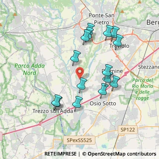 Mappa Via Francesco Nullo, 24040 Filago BG, Italia (3.66533)
