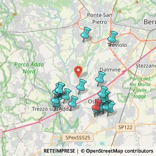 Mappa Via Francesco Nullo, 24040 Filago BG, Italia (3.89842)