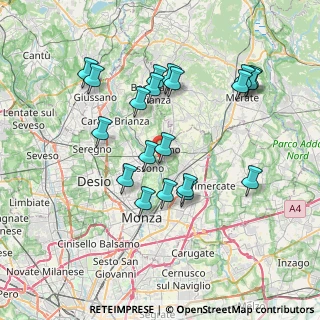 Mappa Via Caduti per la Patria, 20855 Lesmo MB, Italia (7.249)
