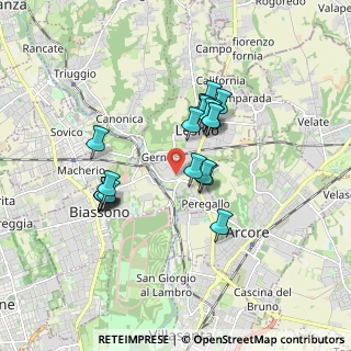 Mappa Via Caduti per la Patria, 20855 Lesmo MB, Italia (1.4755)