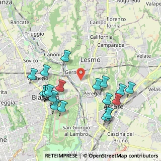 Mappa Via Caduti per la Patria, 20855 Lesmo MB, Italia (2.096)