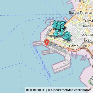 Mappa Porto Franco Nuovo, 34123 Trieste TS, Italia (0.8425)