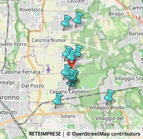 Mappa Via Ludovico Ariosto, 20815 Cogliate MB, Italia (1.26333)