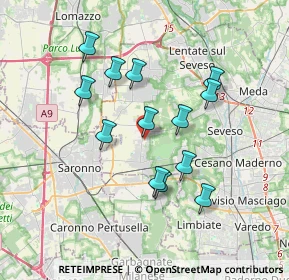 Mappa Via Ludovico Ariosto, 20815 Cogliate MB, Italia (3.20077)