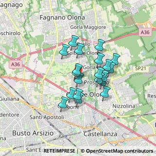 Mappa Via Generale Carlo Alberto dalla Chiesa, 21057 Olgiate Olona VA, Italia (1.3105)