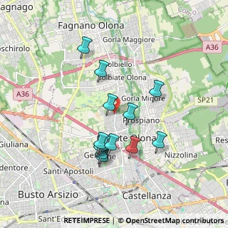 Mappa Via Generale Carlo Alberto dalla Chiesa, 21057 Olgiate Olona VA, Italia (1.60615)