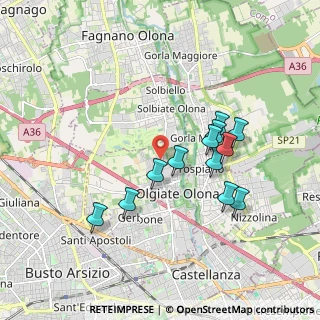 Mappa Via Generale Carlo Alberto dalla Chiesa, 21057 Olgiate Olona VA, Italia (1.65333)